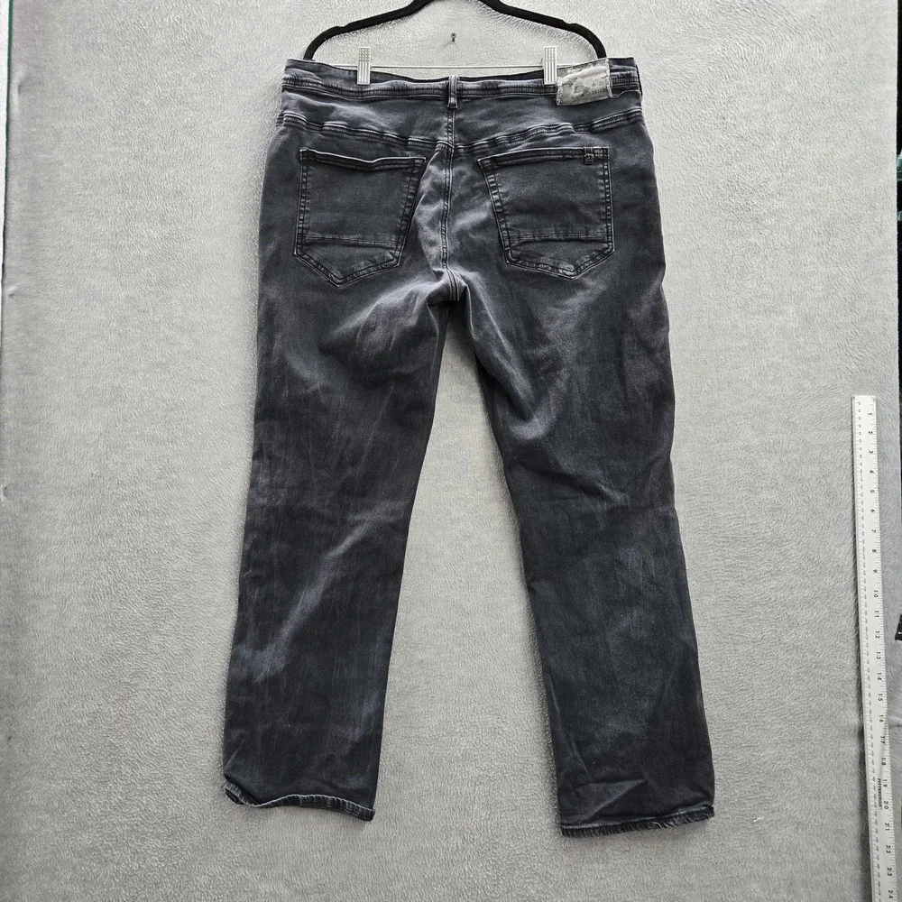 Buffalo David Bitton Men Jeans‎ 38X30 Black Denim Six-X Straight Stretch Logo